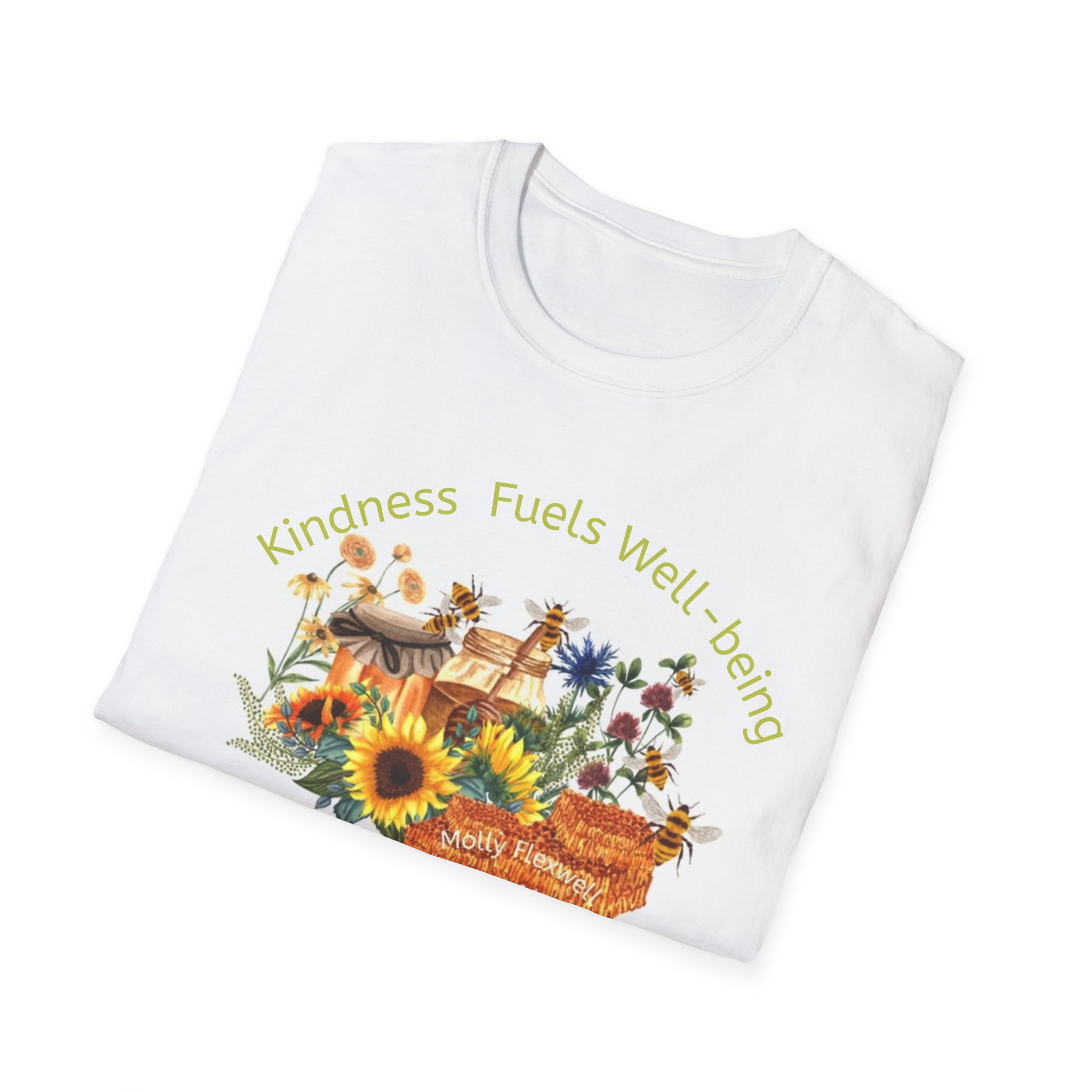 Kindness Fuels Wellbeing Unisex Softstyle T-Shirt - Image 2