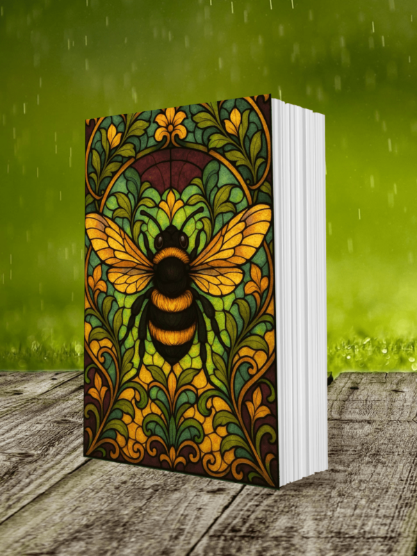 Buzz of Kindness- Art- Nouveau Inspired Bee Motifs Undated Diary - Image 2