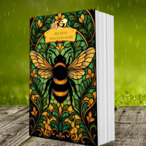 Buzz of Kindness- Art- Nouveau Inspired Bee Motifs Undated Diary