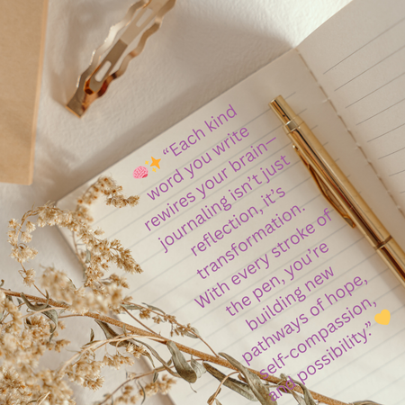 Neuroplasticity and journaling—a powerful practice for mental health, emotional healing, and lasting well-being.
