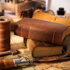 Retro Leather Bound Handmade Journal 